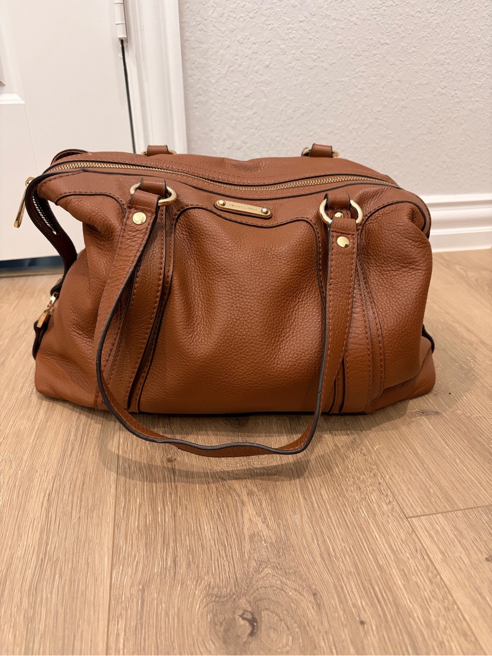 Michael Kors Brown Pebble Leather Handbag